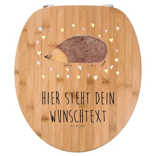 Mr. & Mrs. Panda Personalisierter WC Sitz Motiv Igel Herzen - Personalisierte Geschenke, Personalisierter WC-Sitz, Personalisierter Klodeckel, Tiere, Mr. & Mrs. Panda Personalisierter WC Sitz Motiv Igel Herzen - Personalisierte Geschenke, Personalisierter WC-Sitz, Personalisierter Klodeckel, Tiere, von Mr. & Mrs. Panda