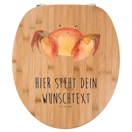 Mr. & Mrs. Panda Personalisierter WC Sitz Motiv Sternzeichen Krebs - Personalisierte Geschenke, Geburtstag Juni, Krabbe, Krebse, Personalisierte von Mr. & Mrs. Panda