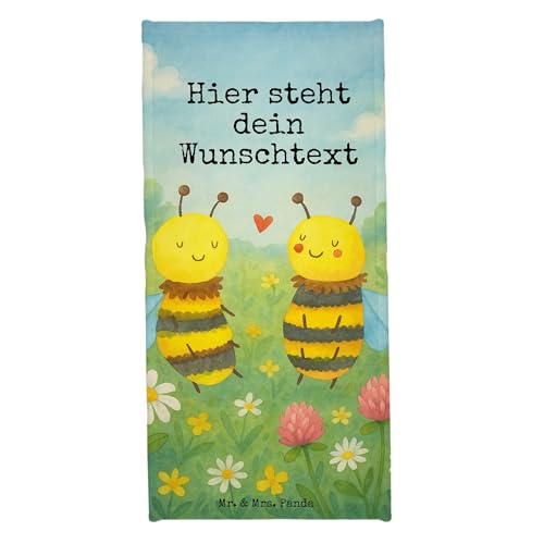 Mr. & Mrs. Panda Personalisiertes Badehandtuch Biene Verliebt Design - Weiß Mr. & Mrs. Panda Personalisiertes Badehandtuch Biene Verliebt Design - Weiß von Mr. & Mrs. Panda