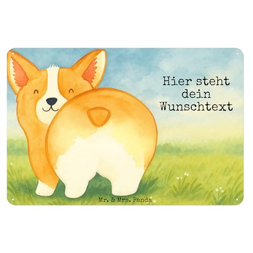 Mr. & Mrs. Panda Personalisiertes Blechschild Corgi Po Design DIN A3 - Weiß Mr. & Mrs. Panda Personalisiertes Blechschild Corgi Po Design DIN A3 - Weiß von Mr. & Mrs. Panda