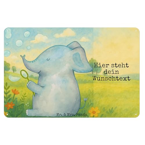 Mr. & Mrs. Panda Personalisiertes Blechschild Elefant Seifenblasen Design DIN A3 - Weiß Mr. & Mrs. Panda Personalisiertes Blechschild Elefant Seifenblasen Design DIN A3 - Weiß von Mr. & Mrs. Panda