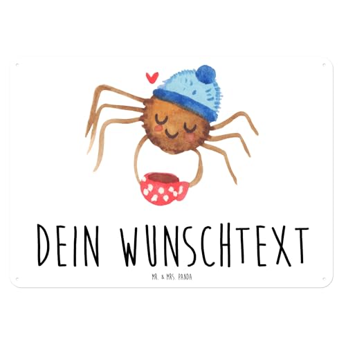 Mr. & Mrs. Panda Personalisiertes Blechschild Spinne Agathe Kaffee DIN A5 - Personalisierte Geschenke, Wand-Dekoration, Deko Schild, Videos, Morgen, Mr. & Mrs. Panda Personalisiertes Blechschild Spinne Agathe Kaffee DIN A5 - Personalisierte Geschenke, Wand-Dekoration, Deko Schild, Videos, Morgen, von Mr. & Mrs. Panda