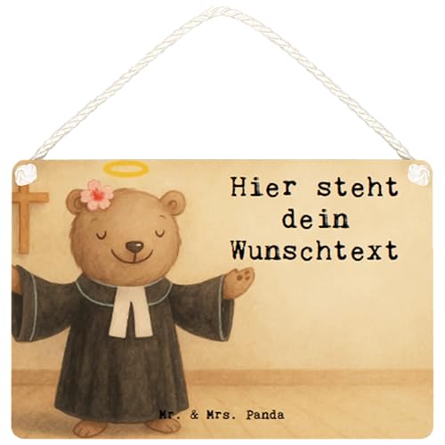 Mr. & Mrs. Panda Personalisiertes Deko Schild Pastorin Leidenschaft Design DIN A6 - Weiß Mr. & Mrs. Panda Personalisiertes Deko Schild Pastorin Leidenschaft Design DIN A6 - Weiß von Mr. & Mrs. Panda