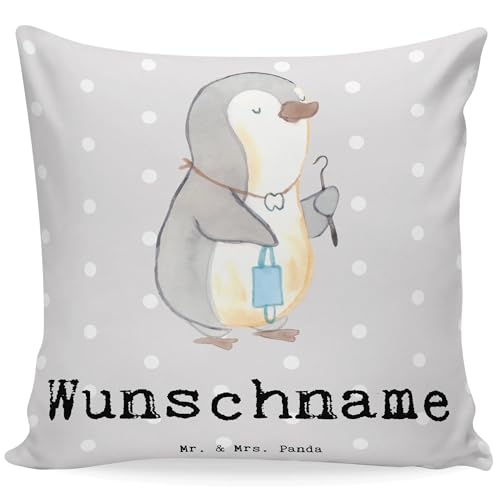 Mr. & Mrs. Panda Personalisiertes Kissen Zahnarzt Herz - Personalisierte Geschenke, Geschenk, Bedrucken, Ausbildung, Name, Firma, Wunschname, Mr. & Mrs. Panda Personalisiertes Kissen Zahnarzt Herz - Personalisierte Geschenke, Geschenk, Bedrucken, Ausbildung, Name, Firma, Wunschname, von Mr. & Mrs. Panda