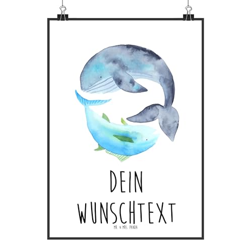 Mr. & Mrs. Panda Personalisiertes Poster Walfisch Thunfisch DIN A4 - Personalisierte Geschenke, Witz, Personalisiertes Handgemaltes Poster, Spruch Mr. & Mrs. Panda Personalisiertes Poster Walfisch Thunfisch DIN A4 - Personalisierte Geschenke, Witz, Personalisiertes Handgemaltes Poster, Spruch von Mr. & Mrs. Panda
