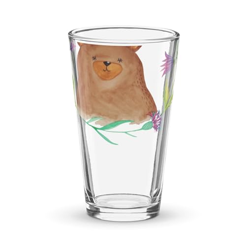 Mr. & Mrs. Panda Personalisiertes Trinkglas Bär Königin - Personalisierte Geschenke, Personalisiertes Wasserglas, beste Mama, Mutti, Personalisiertes von Mr. & Mrs. Panda