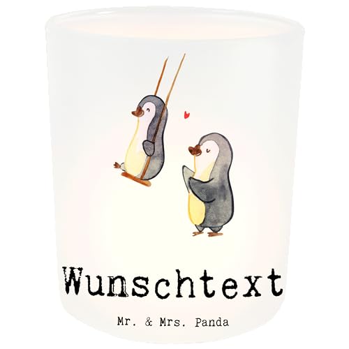 Mr. & Mrs. Panda Personalisiertes Windlicht Großmutter - Personalisierte Geschenke, Geburtstagsgeschenk, Grosseltern, Teelicht mit Namen, von Mr. & Mrs. Panda