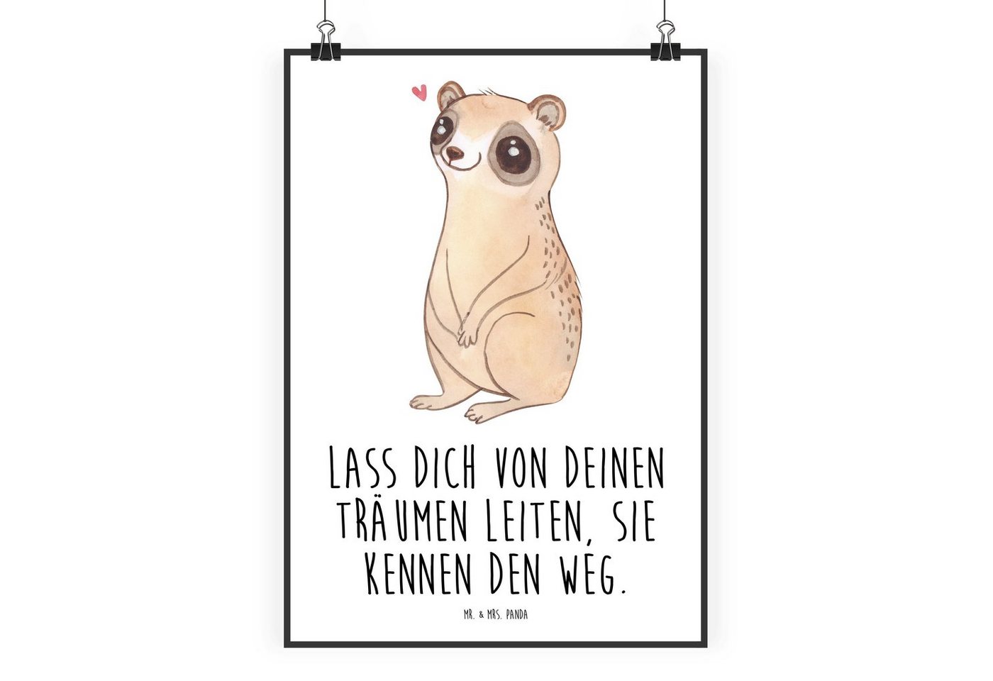 Mr. & Mrs. Panda Poster DIN A0 Plumplori Glücklich - Weiß - Geschenk, Tiermotive, Kunstdruck, Plumplori Glücklich (1 St), Moderne Kunst, kreative Motive von Mr. & Mrs. Panda