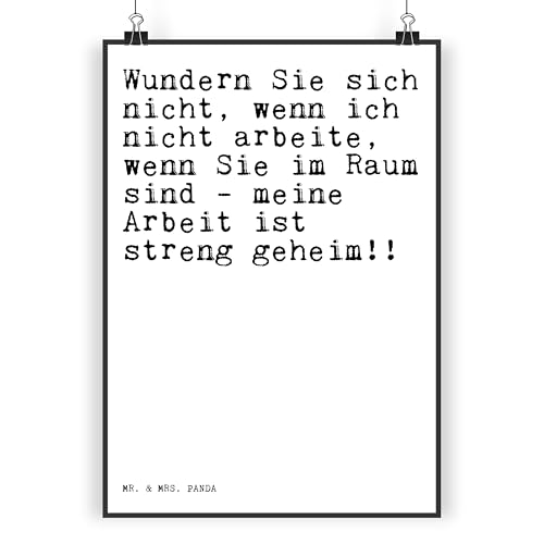 Mr. & Mrs. Panda Poster Wundern Sie sich nicht,... DIN A3 - Geschenk, Geschenk Chef, Sprüche, Wanddeko, Arbeitskollegen, Mitarbeiter, Zitate, Bild, Mr. & Mrs. Panda Poster Wundern Sie sich nicht,... DIN A3 - Geschenk, Geschenk Chef, Sprüche, Wanddeko, Arbeitskollegen, Mitarbeiter, Zitate, Bild, von Mr. & Mrs. Panda