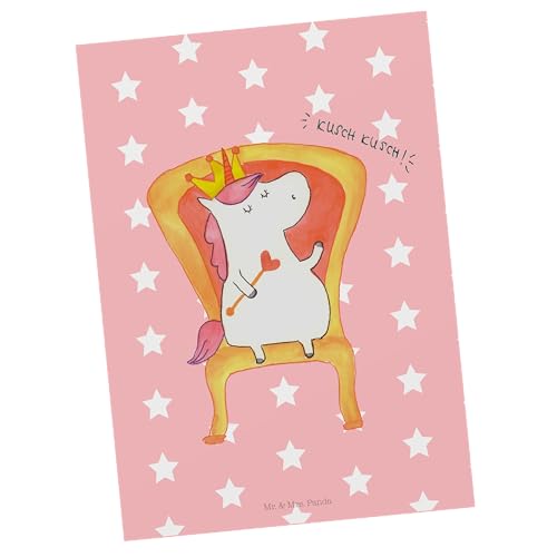 Mr. & Mrs. Panda Postkarte Einhorn Prinzessin - Geschenk, Geburtstagsgeschenk, Grußkarte, Ansichtskarte, Monat, Einhorn Deko, Unicorn, von Mr. & Mrs. Panda