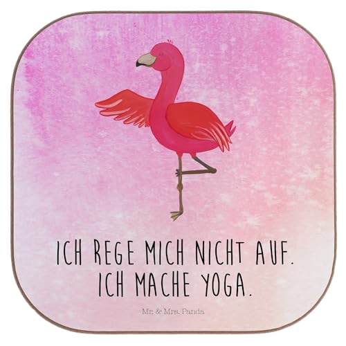 Mr. & Mrs. Panda Untersetzer Flamingo Yoga - Geschenk, Untersetzer Gläser, Aufregen, Korkuntersetzer, Yogapose, Rosa, Glasuntersetzer, Bierdeckel, Mr. & Mrs. Panda Untersetzer Flamingo Yoga - Geschenk, Untersetzer Gläser, Aufregen, Korkuntersetzer, Yogapose, Rosa, Glasuntersetzer, Bierdeckel, von Mr. & Mrs. Panda