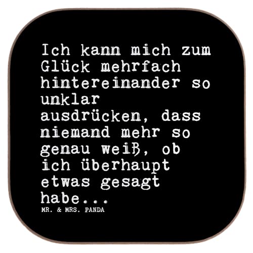 Mr. & Mrs. Panda Quadratische Untersetzer Ich kann Mich zum... - Geschenk, Familie, Spruch Sprüche Weisheiten Zitate Lustig Weisheit Worte, Spruch, von Mr. & Mrs. Panda