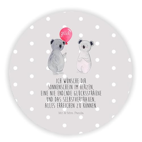 Mr. & Mrs. Panda Rund Magnet Koala Luftballon - Geschenk, Souvenir Magnet, Notiz Magnet, Geburtstag, Dekomagnet, Motivmagnete, Kühlschrankmagnet, von Mr. & Mrs. Panda