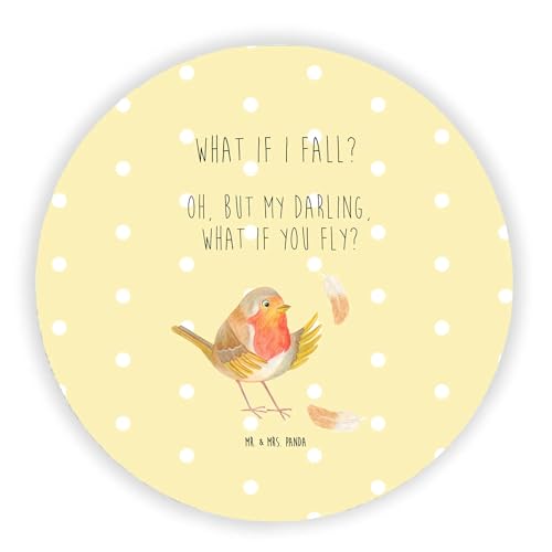 Mr. & Mrs. Panda Rund Magnet Rotkehlchen Federn - Geschenk, Dekomagnet, Notiz Magnet, Tiere, Kühlschrankmagnet, What if i Fall, fliegen, lustige Mr. & Mrs. Panda Rund Magnet Rotkehlchen Federn - Geschenk, Dekomagnet, Notiz Magnet, Tiere, Kühlschrankmagnet, What if i Fall, fliegen, lustige von Mr. & Mrs. Panda