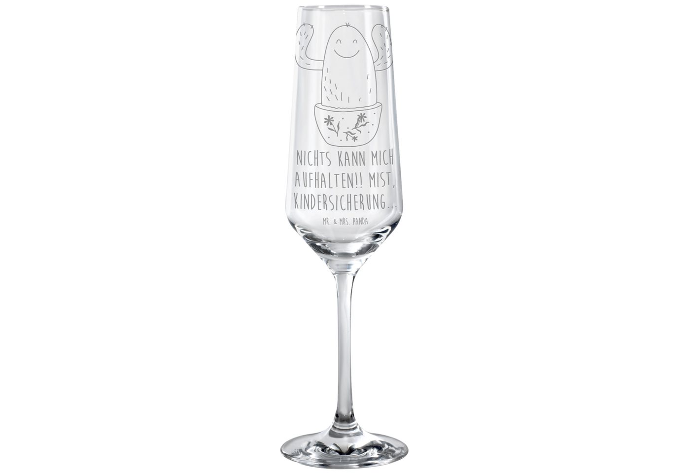 Mr. & Mrs. Panda Sektglas Kaktus Happy - Transparent - Geschenk, Sektglas Geschenk, Freundin, S, Premium Glas, Einzigartige Designs Mr. & Mrs. Panda Sektglas Kaktus Happy - Transparent - Geschenk, Sektglas Geschenk, Freundin, S, Premium Glas, Einzigartige Designs von Mr. & Mrs. Panda