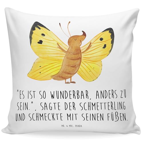 Mr. & Mrs. Panda Sitzkissen Schmetterling Zitronenfalter - Geschenk, Sofakissen 40x40, Sofakissen, Gute Laune, Selbstachtung, Tiere, Tiermotive, Mr. & Mrs. Panda Sitzkissen Schmetterling Zitronenfalter - Geschenk, Sofakissen 40x40, Sofakissen, Gute Laune, Selbstachtung, Tiere, Tiermotive, von Mr. & Mrs. Panda