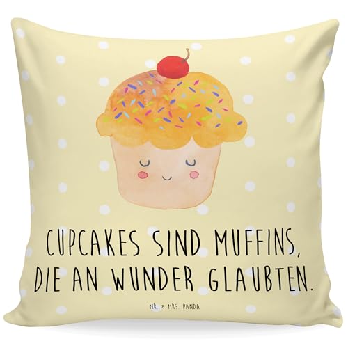 Mr. & Mrs. Panda Sofakissen Cupcake - Geschenk, Muffin, Küche Deko, Geschenk Koch, Gute Laune, lustige Sprüche, Tiere, Tiermotive, Zierkissen, Mr. & Mrs. Panda Sofakissen Cupcake - Geschenk, Muffin, Küche Deko, Geschenk Koch, Gute Laune, lustige Sprüche, Tiere, Tiermotive, Zierkissen, von Mr. & Mrs. Panda