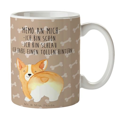 Mr. & Mrs. Panda Tasse Corgi Po - Geschenk, Tasse Sprüche, Hundeliebe, Büro Tasse, Hund, Selbstliebe, Hundebesitzer, Teetasse, süß, Motivation, von Mr. & Mrs. Panda