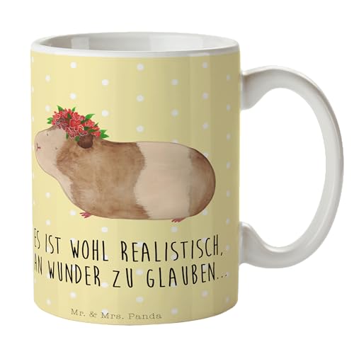 Mr. & Mrs. Panda Tasse Meerschweinchen Weisheit - Geschenk, Tiere, Tiermotive, Teebecher, Porzellantasse, Kaffeetasse, Kaffeebecher, Teetasse, von Mr. & Mrs. Panda