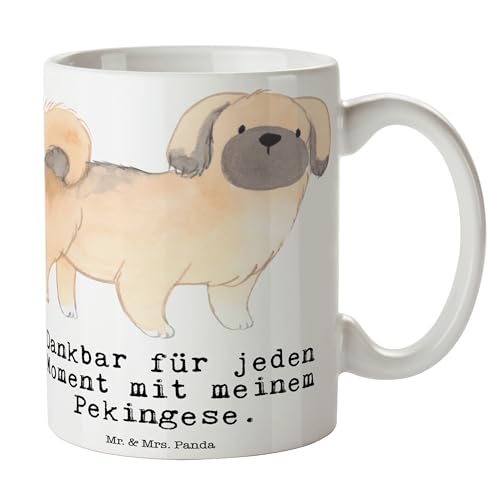 Mr. & Mrs. Panda Tasse Pekingese Moment - Geschenk, Hundebesitzer, Tasse Motive, Pekinese, Büro Tasse, Teetasse, Tierfreund, Welpe, Geschenk Tasse, von Mr. & Mrs. Panda