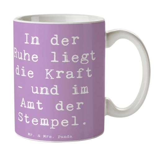 Mr. & Mrs. Panda Tasse Spruch Beamtin Kraft - Geschenk, Geduld, Cappuccino Tassen, Behörden, Weisheit, Struktur, Kaffeetassen, Kollegin, Humor, von Mr. & Mrs. Panda