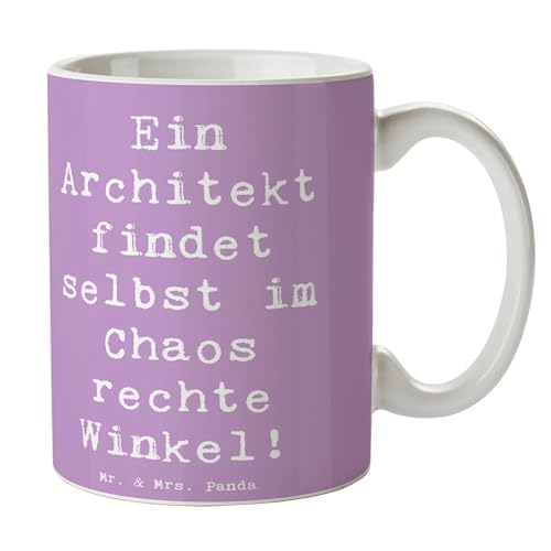 Mr. & Mrs. Panda Tasse Spruch Ein Architekt findet selbst im Chaos rechte Winkel! - Geschenk, Berufsgestaltung, Schöne Teetassen, handgefertigte Mr. & Mrs. Panda Tasse Spruch Ein Architekt findet selbst im Chaos rechte Winkel! - Geschenk, Berufsgestaltung, Schöne Teetassen, handgefertigte von Mr. & Mrs. Panda