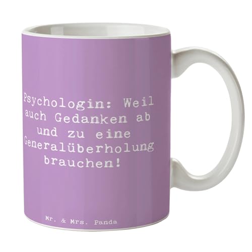 Mr. & Mrs. Panda Tasse Spruch Psychologin Gedanken - Geschenk, Slogan, Therapeutin, Berufsgestaltung, Kaffeetassen, Generalüberholung, Teebecher, Mr. & Mrs. Panda Tasse Spruch Psychologin Gedanken - Geschenk, Slogan, Therapeutin, Berufsgestaltung, Kaffeetassen, Generalüberholung, Teebecher, von Mr. & Mrs. Panda