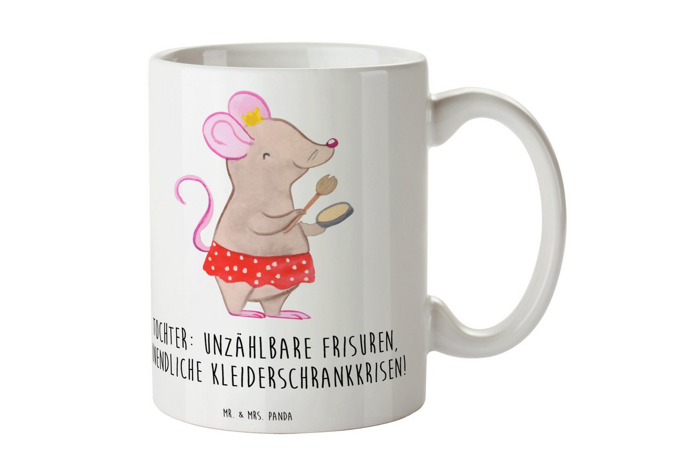 Mr. & Mrs. Panda Tasse Tochter Mode - Weiß - Geschenk, Kleiderschrank, Frisuren, liebevolle, Keramik Mr. & Mrs. Panda Tasse Tochter Mode - Weiß - Geschenk, Kleiderschrank, Frisuren, liebevolle, Keramik von Mr. & Mrs. Panda