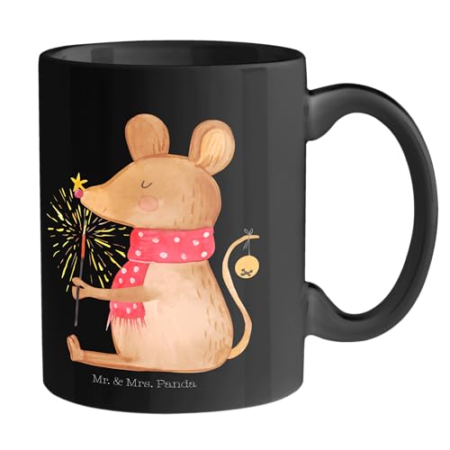 Mr. & Mrs. Panda Tasse Maus Weihnachten - Geschenk, Teetasse, Büro Tasse, Advent, Weihnachtsmotiv, Frohe Weihnachten, Becher, Winter, Geschenk Tasse, von Mr. & Mrs. Panda