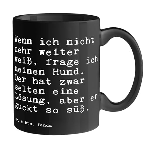 Mr. & Mrs. Panda Tasse Wenn ich nicht mehr... - Geschenk, Hund, Kaffeetasse, Sprüche, Haus, Frauchen, Porzellantasse, lustige Sprüche, Zitate, Spruch von Mr. & Mrs. Panda