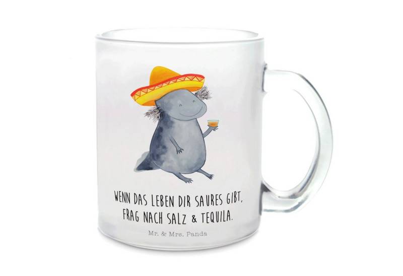 Mr. & Mrs. Panda Teeglas Axolotl Tequila, Teetasse Modern, Teetasse Keramik, Design Teetasse, Premium Glas, Bezaubernde Designs von Mr. & Mrs. Panda