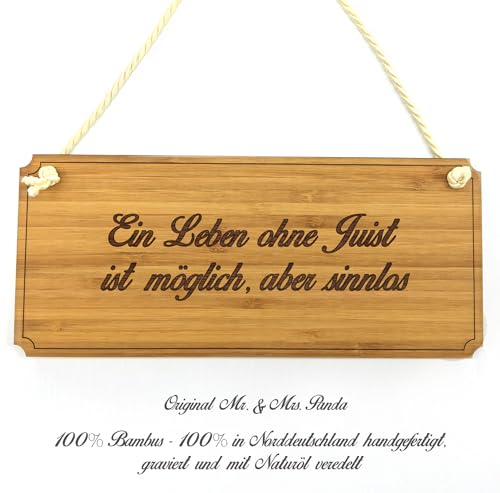 Mr. & Mrs. Panda Türschild Juist - Geschenk, Reklameschild, Wanddeko, Dekoschild, Shabby, Landhaus, graviert, Wandschild von Mr. & Mrs. Panda