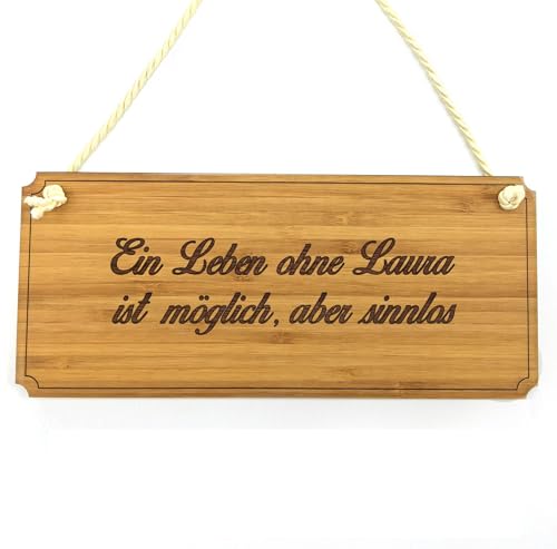 Mr. & Mrs. Panda Türschild Laura - Geschenk, Geschenkidee, Spruchschild, Shabby, Landhaus, Dekoschild, Küchenschild, graviert, Verschenken, Mr. & Mrs. Panda Türschild Laura - Geschenk, Geschenkidee, Spruchschild, Shabby, Landhaus, Dekoschild, Küchenschild, graviert, Verschenken, von Mr. & Mrs. Panda