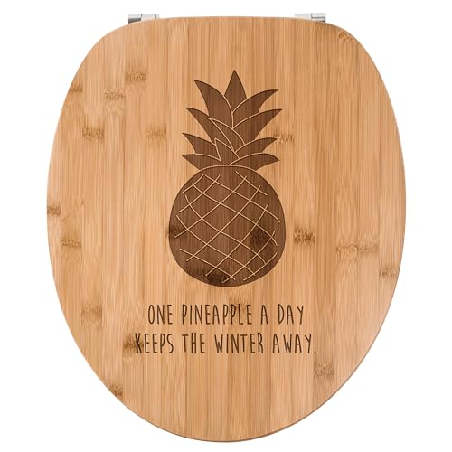 Mr. & Mrs. Panda WC Sitz Ananas - Geschenk, Spruch englisch, Sommer Motiv, WC-Sitz, Klobrille, Klodeckel, Toilette, pineapple, Toilettendeckel von Mr. & Mrs. Panda