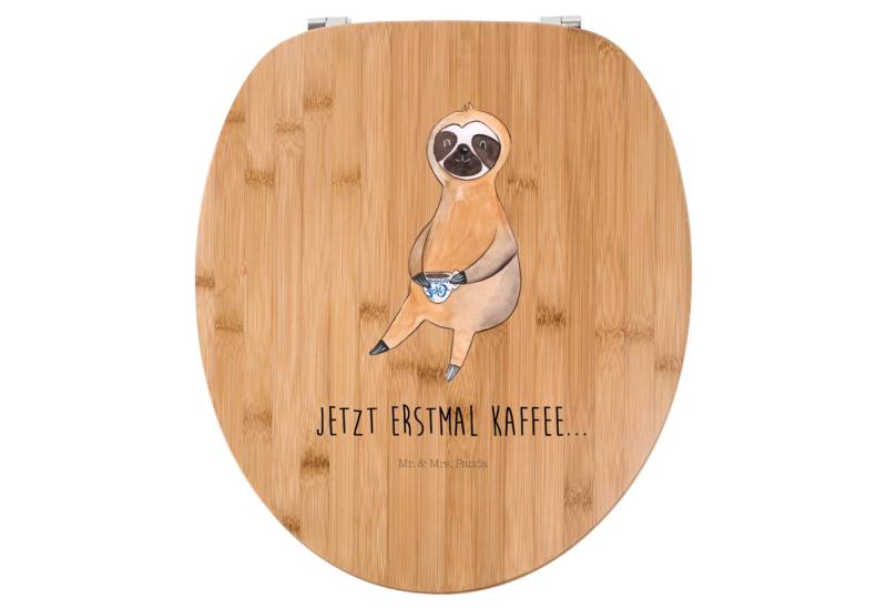 Mr. & Mrs. Panda WC-Sitz Faultier Kaffee, Toilettendeckel, Transparent, Kaffee, WC Sitz, Kaffe (Packung, 1-St) von Mr. & Mrs. Panda