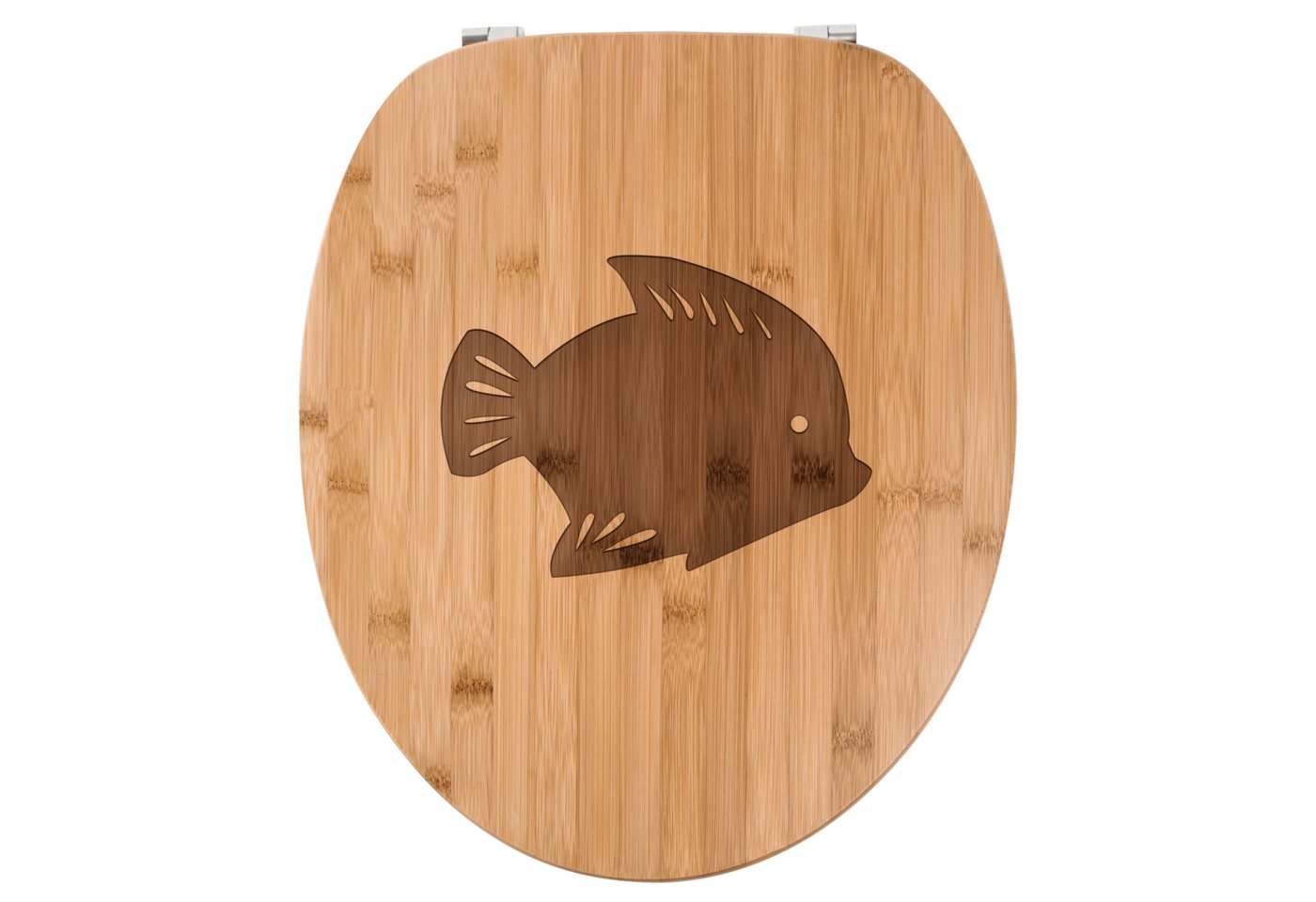 Mr. & Mrs. Panda WC-Sitz Fisch - Transparent - Geschenk, Toilettendeckel, Klobrille, fish, Klo (1-St), Trendiges Design von Mr. & Mrs. Panda