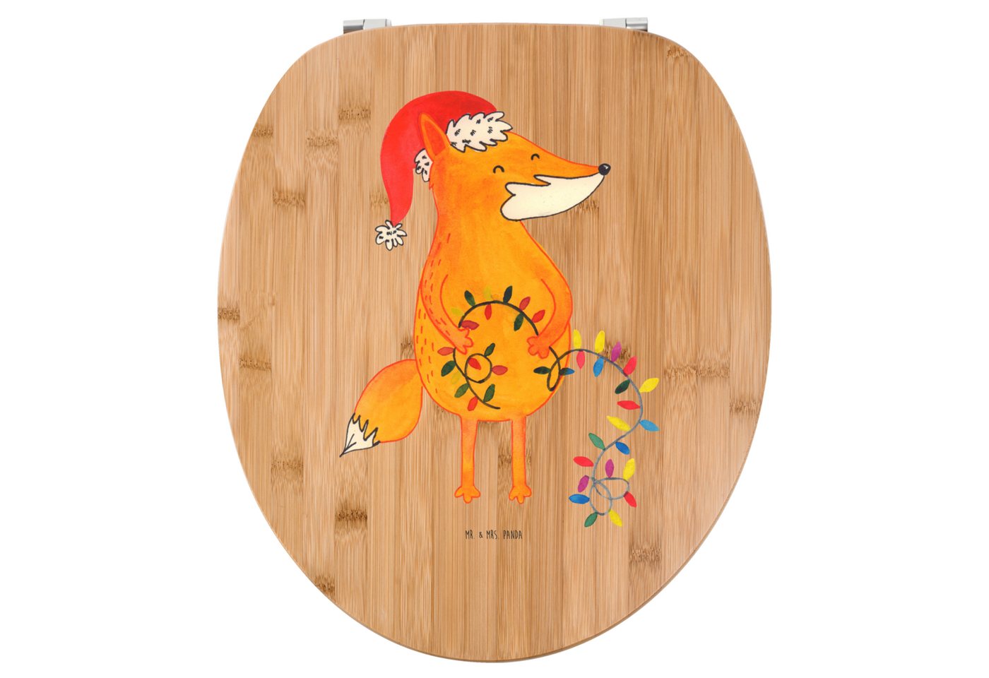 Mr. & Mrs. Panda WC-Sitz Fuchs Weihnachten, Toilettendeckel, Transparent, Winter, Weihnachtsma (Packung, 1-St) von Mr. & Mrs. Panda