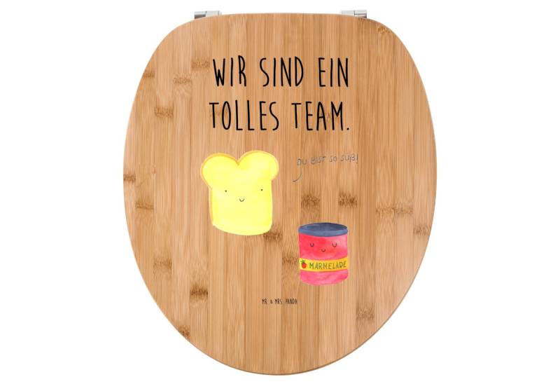 Mr. & Mrs. Panda WC-Sitz Toast Marmelade, Klodeckel, Transparent, Marmelade, Brot, klo deckel, (Packung, 1-St) von Mr. & Mrs. Panda