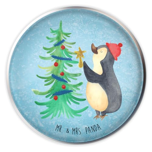 Mr. & Mrs. Panda Waschbecken Stöpsel Pinguin Weihnachtsbaum - Geschenk, Weihnachten, Weihnachtsdeko, Winter, Ablaufgarnitur, Abflussstöpsel, von Mr. & Mrs. Panda
