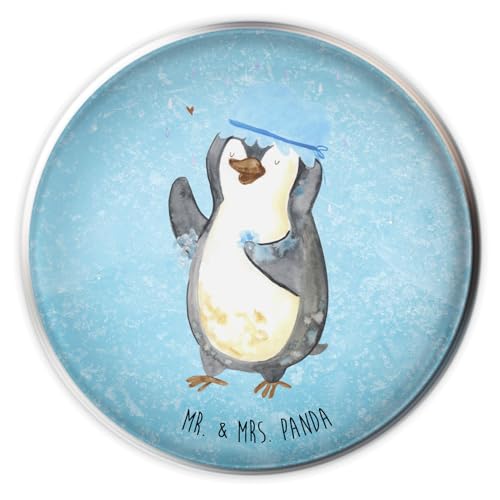 Mr. & Mrs. Panda Waschbecken Stöpsel Pinguin duscht - Geschenk, singen, Neuanfang, Baden, duschen, Waschbecken Stopfen, Neustart, Abflussstöpsel, von Mr. & Mrs. Panda