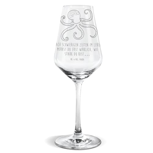 Mr. & Mrs. Panda Weißwein Glas Tintenfisch - Geschenk, Ozean, Meerestier, Tiere, Meer, Hochwertige Weinaccessoires, Weinglas, Spülmaschinenfeste Mr. & Mrs. Panda Weißwein Glas Tintenfisch - Geschenk, Ozean, Meerestier, Tiere, Meer, Hochwertige Weinaccessoires, Weinglas, Spülmaschinenfeste von Mr. & Mrs. Panda