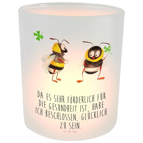 Mr. & Mrs. Panda Kerze Hummeln Kleeblatt - Geschenk, Kerzenlicht, Windlicht Deko, Spruch fröhlich, Biene Deko, Gute Laune, Tiermotive, Windlicht Mr. & Mrs. Panda Kerze Hummeln Kleeblatt - Geschenk, Kerzenlicht, Windlicht Deko, Spruch fröhlich, Biene Deko, Gute Laune, Tiermotive, Windlicht von Mr. & Mrs. Panda