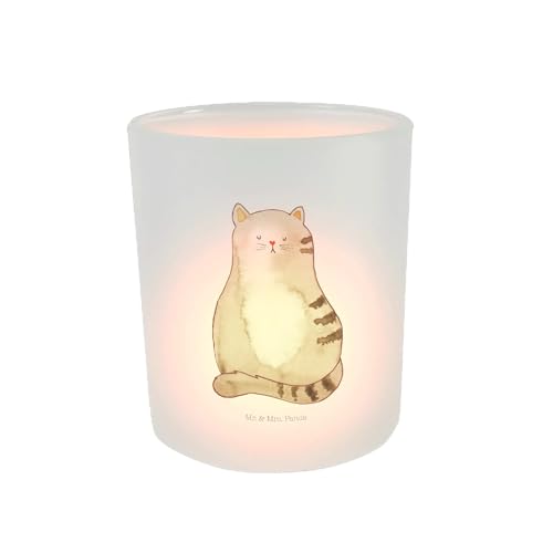 Mr. & Mrs. Panda Teelicht Katze Sitzen - Geschenk, Katzenbesitzerin, Katzensouvenirs, Mittelpunkt, Miau, gestreift, Windlicht Glas, Windlicht Kerze, Mr. & Mrs. Panda Teelicht Katze Sitzen - Geschenk, Katzenbesitzerin, Katzensouvenirs, Mittelpunkt, Miau, gestreift, Windlicht Glas, Windlicht Kerze, von Mr. & Mrs. Panda