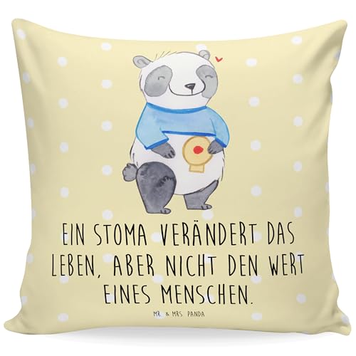 Mr. & Mrs. Panda Zierkissen Panda künstlicher Darmausgang - Geschenk, Sofakissen, Kissenbezug 40x40, Couchkissen, Stoma, Stomabeutel Mr. & Mrs. Panda Zierkissen Panda künstlicher Darmausgang - Geschenk, Sofakissen, Kissenbezug 40x40, Couchkissen, Stoma, Stomabeutel von Mr. & Mrs. Panda