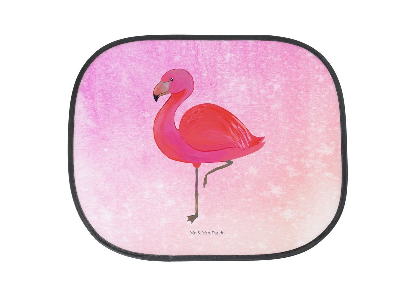 Sonnenschutz Flamingo Classic - Aquarell Pink - Geschenk, Sohn, Spruch, Sonnenschu, Mr. & Mrs. Panda, Seidenmatt, Einzigartige Motive von Mr. & Mrs. Panda