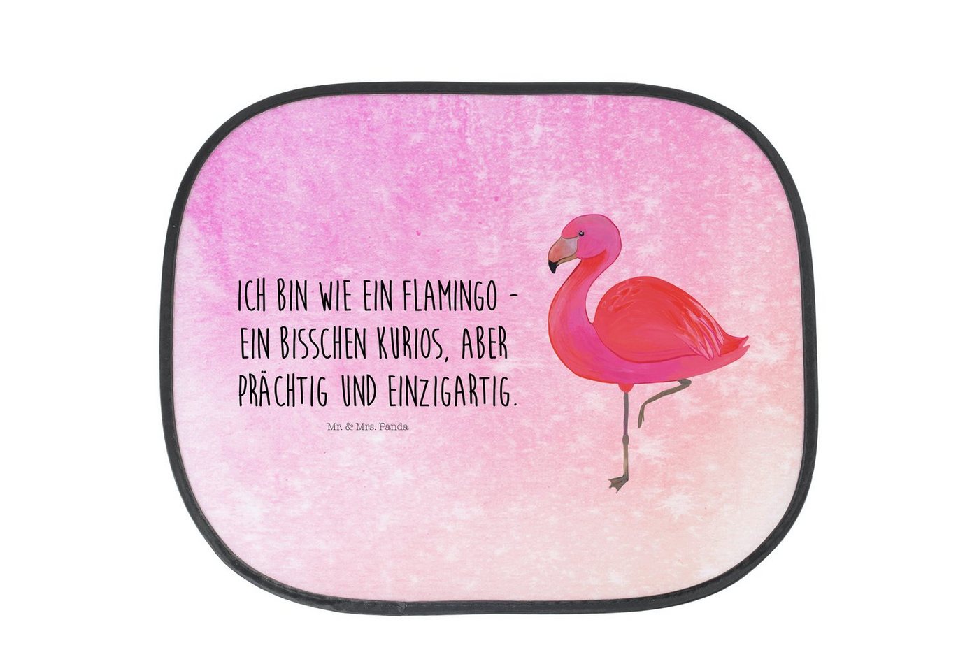 Sonnenschutz Flamingo Classic - Aquarell Pink - Geschenk, für mich, stolz, Auto So, Mr. & Mrs. Panda, Seidenmatt, Hitzeabweisend von Mr. & Mrs. Panda