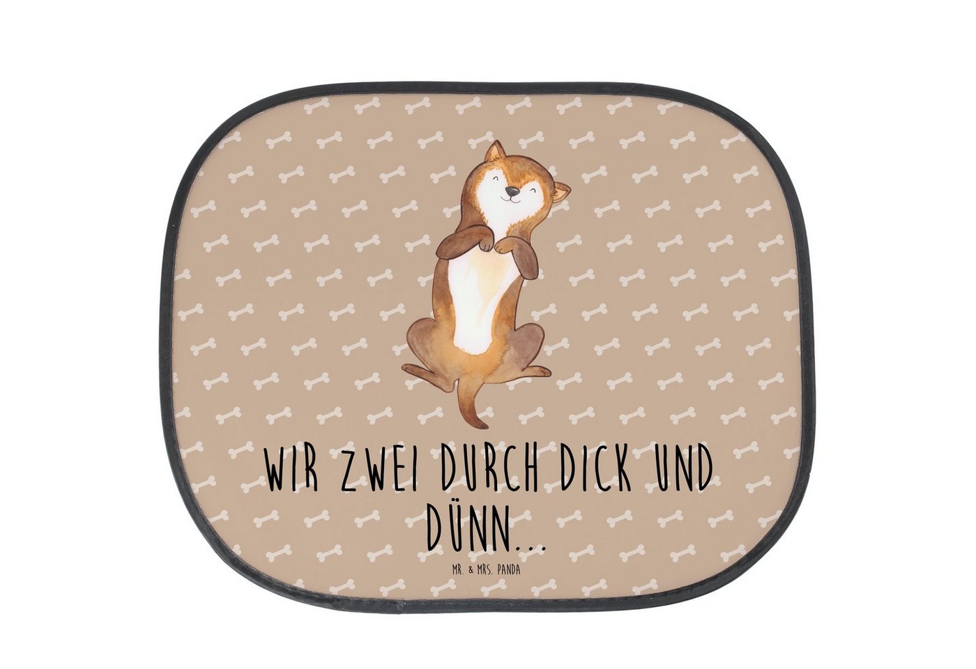 Sonnenschutz Hund Streicheln - Hundeglück - Geschenk, Sonnenschutzfolie, Tierliebh, Mr. & Mrs. Panda, Seidenmatt, Hitzeabweisend von Mr. & Mrs. Panda