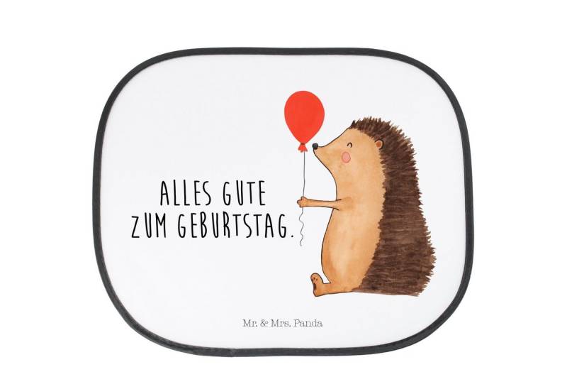 Sonnenschutz Igel Luftballon - Weiß - Geschenk, Sonnenblende, Sonnenschutzfolie, G, Mr. & Mrs. Panda, Seidenmatt, Exklusive Motive von Mr. & Mrs. Panda