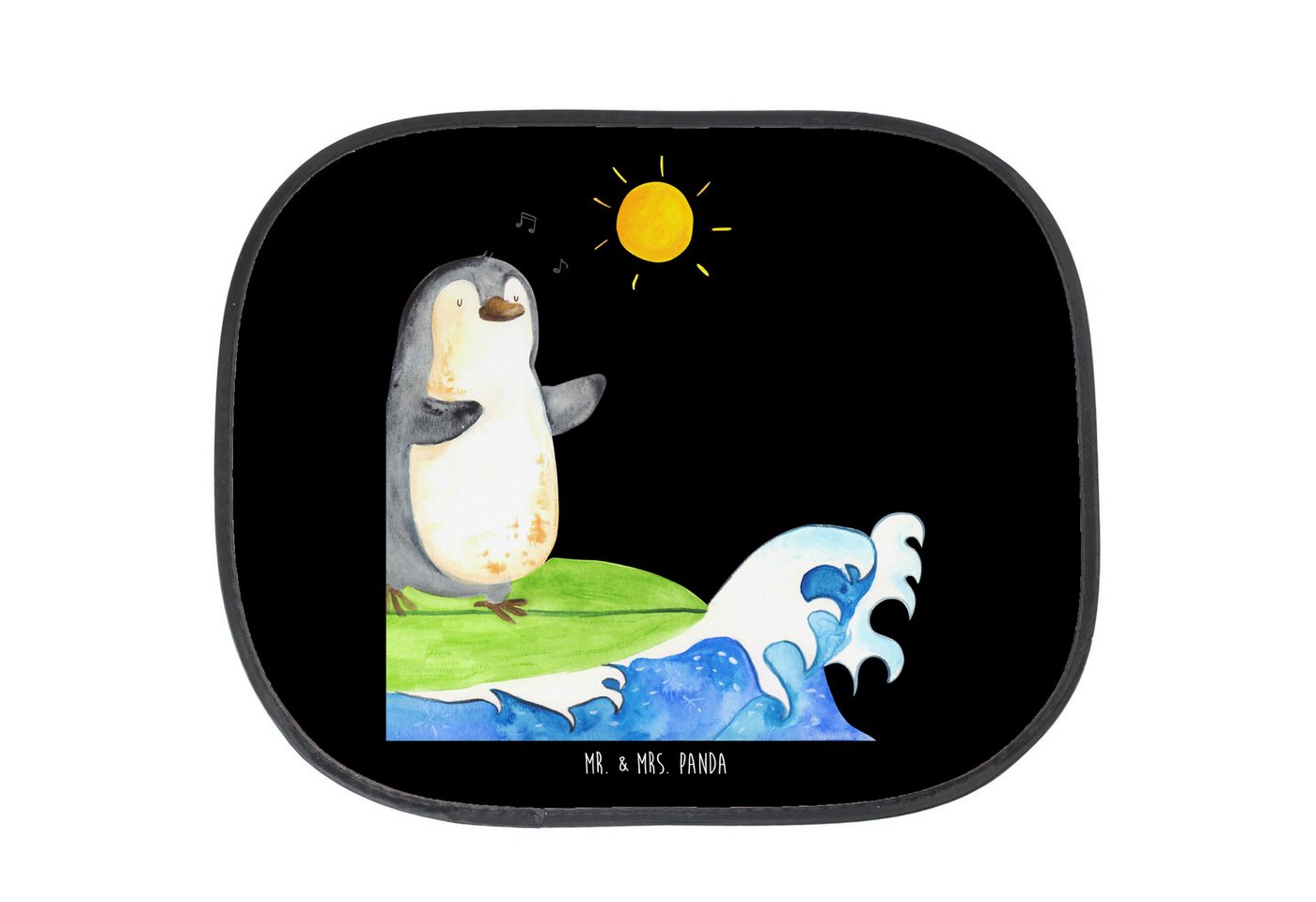 Mr. & Mrs. Panda Sonnenschutz Pinguin Surfer, Sonnenblende Auto, Schwarz, Auto Sichtschutz, Hawaii, Seidenmatt Mr. & Mrs. Panda Sonnenschutz Pinguin Surfer, Sonnenblende Auto, Schwarz, Auto Sichtschutz, Hawaii, Seidenmatt von Mr. & Mrs. Panda