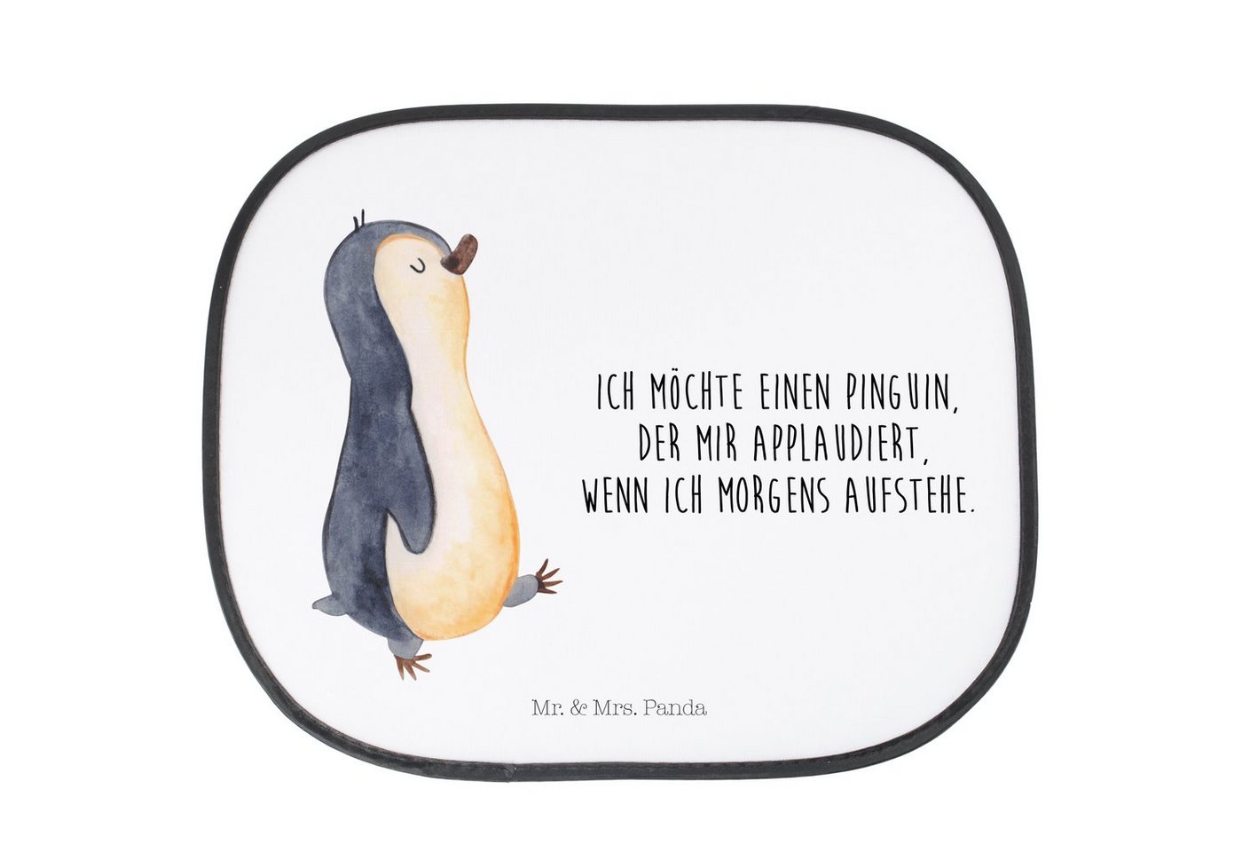 Sonnenschutz Pinguin marschieren - Weiß - Geschenk, Auto Sonnenschutz, Sonne Auto, Mr. & Mrs. Panda, Seidenmatt, Einzigartige Motive von Mr. & Mrs. Panda